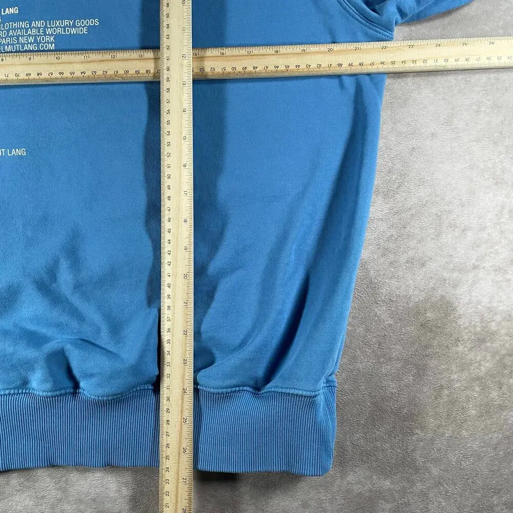 Helmut Lang Men's Paris Postcard Terry Medium Sweatshirt - Picture 4 of 9